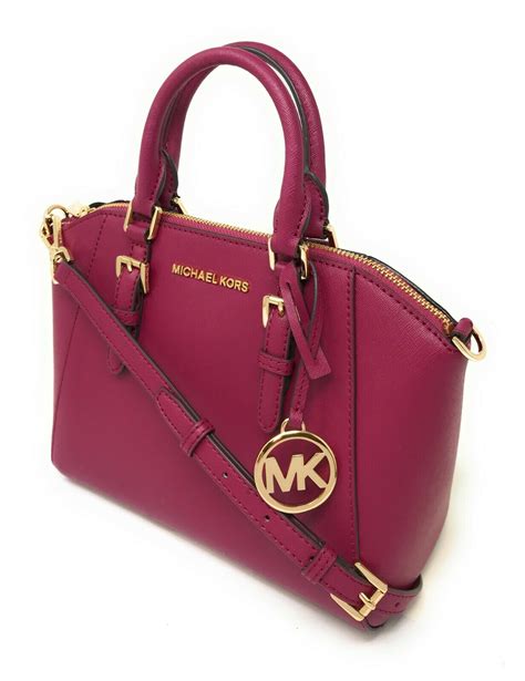 michael kors leather purse ebay|Michael Kors opened satchel purse.